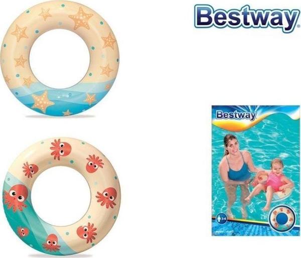 Eğitici Oyuncak 36014 Bestway Desenli Simit 61cm Kız Erkek Çocuk Eğitici - Image 1