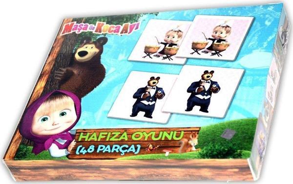 Kız Erkek Çocuk Oyuncak MS7572 MAŞA İLE KOCA AYI HAFIZA OYUNU Kız Erkek Çocuk Eğitici - Image 1