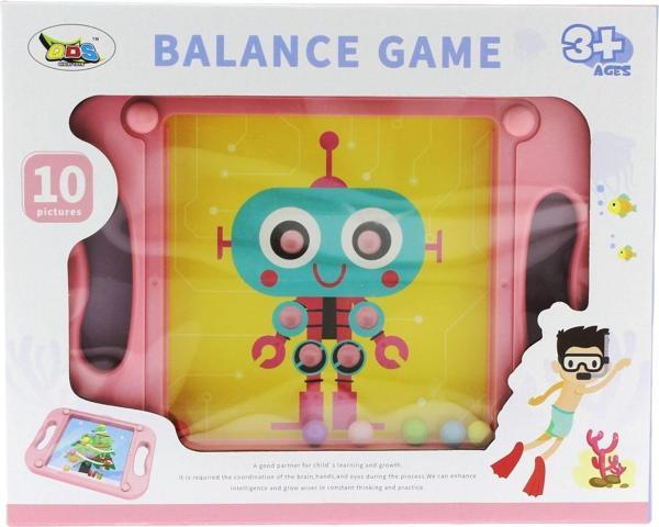 Öğretici Oyuncak Pembe Tepsili Denge Oyunu Kız Erkek Çocuk Eğitici - Image 1