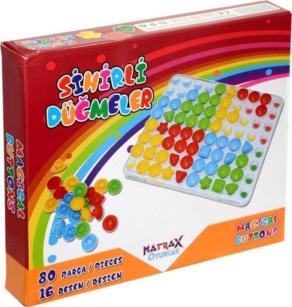 Öğretici Oyuncak 037 Matrax, Sihirli Düğmele - Magical Buttons Kız Erkek Çocuk Eğitici Eğitici Oy - Image 1