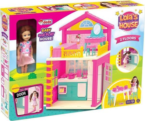 Eğitici Oyuncak 03661 Dede, Lola'nın 2 Katlı Evi / +3 yaş Kız Erkek Çocuk Eğitici Eğitici Oyunca - Image 1