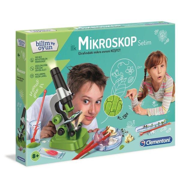 Kız Erkek Çocuk Oyuncak 64963 Bilim ve Oyun - İlk Mikroskop Setim /+8 yaş Kız Erkek Çocuk Eğitici Eğitic - Image 1