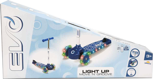 Eğitici Oyuncak Evo Işıklı Move N Groove Mavi Üç Tekerlekli Scooter Kız Erkek Çocuk Eğitici Eğit - Image 1