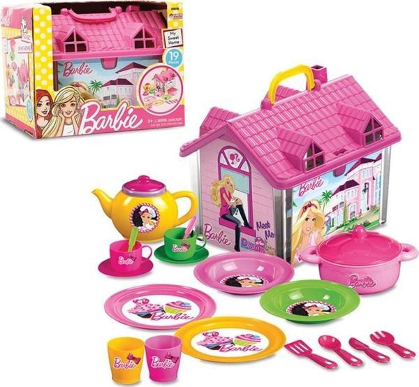 Öğretici Oyuncak Barbie Ev Çay Set Kız Erkek Çocuk Eğitici - Image 1
