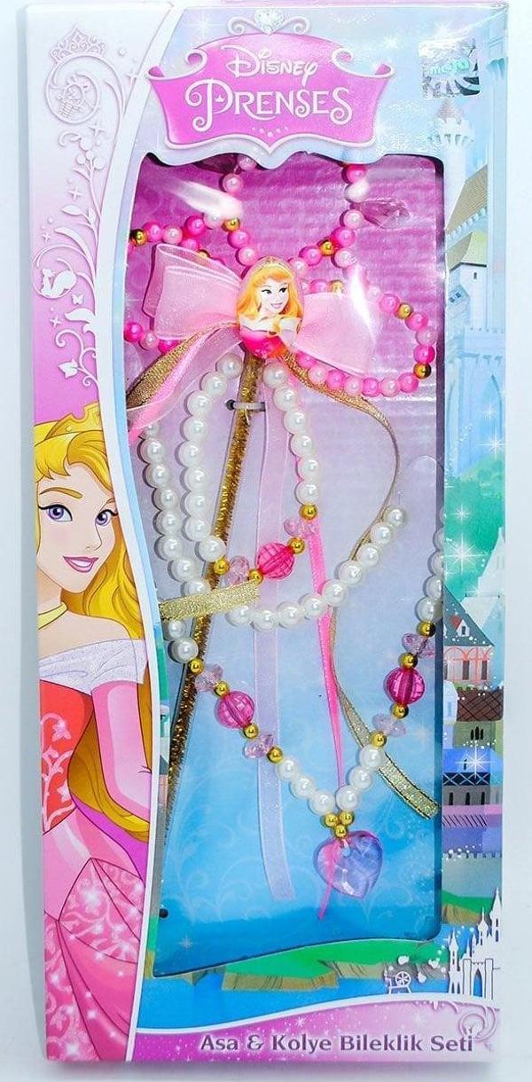 Eğlenceli Oyuncak Disney Aurora Asa - Kolye - Bileklik Seti Kız Erkek Çocuk Eğitici Eğitici Oyunca - Image 1