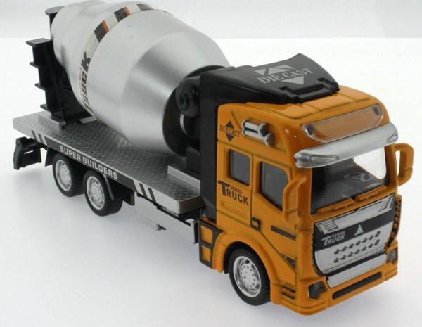 Eğitici Oyuncak Die Cast Çek Bırak Sarı Mikser Kız Erkek Çocuk Eğitici - Image 1