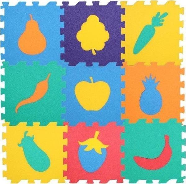 Eğlenceli Oyuncak Toru Yer Matı Meyve Sebze 9adet Ebat 33x33cm - Kalınlık 0.75cm Kız Erkek Çocuk Eğitici Öğretici Oyun - Image 1