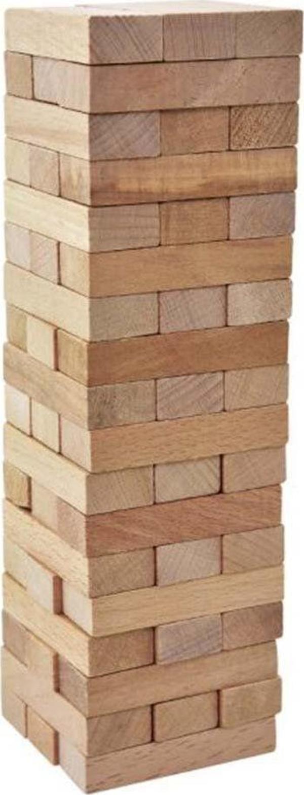 Eğitici Oyuncak Playwood Silindir Kutulu Ahşap Denge Oyunu 54 Parça Kız Erkek Çocuk Eğitici Eğit - Image 1