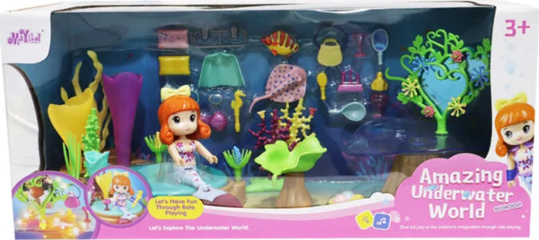 Eğlenceli Oyuncak Maylla'nın Müzikli ve Işıklı Sualtı Dünyası Kız Erkek Çocuk Eğitici Eğitici Oyun - Image 1