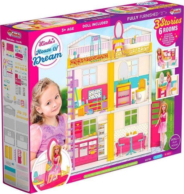 Eğitici Oyuncak 03735 Linda'nın Düşler Evi -Dede Kız Erkek Çocuk Eğitici - Image 1