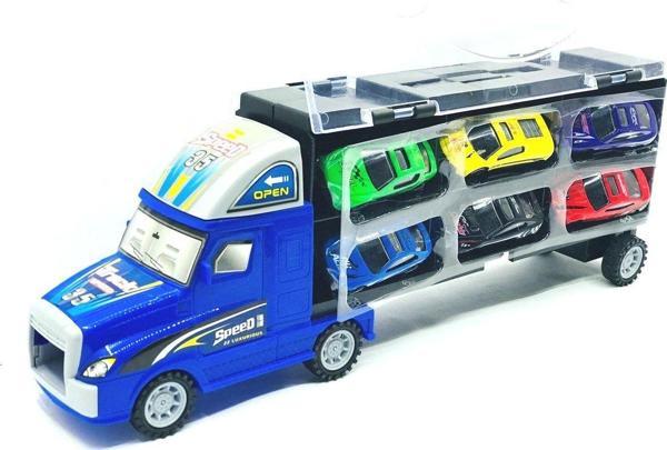 Öğretici Oyuncak Taşınabilir Die Cast Metal Araçlı Kaydıraklı Tır Kız Erkek Çocuk Eğitici Eğitici - Image 1