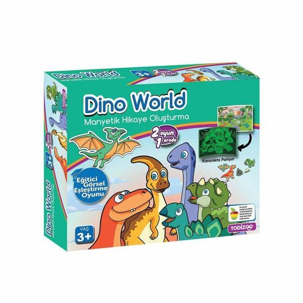 Eğlenceli Oyuncak 83915 Dino World Manyetik Hikaye Oluşturma Kız Erkek Çocuk Eğitici Eğitici Oyunc - Image 1