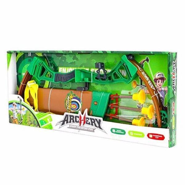 Eğitici Oyuncak Yeşil Sarı Ok Yay Seti Kız Erkek Çocuk Eğitici - Image 1