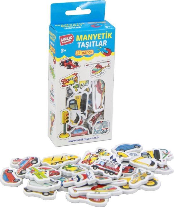 Öğretici Oyuncak Manyetik Eva Taşıtlar 31 Parça Kız Erkek Çocuk Eğitici - Image 1