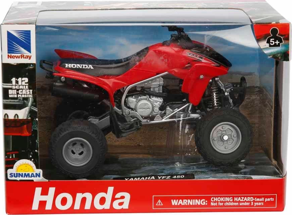 Kız Erkek Çocuk Oyuncak 1:12 Yamaha YFZ 450 2008 Atv Model Motor Kız Erkek Çocuk Eğitici - Image 1