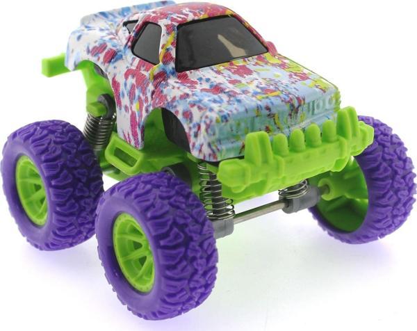 Kız Erkek Çocuk Oyuncak Die Cast Batik Desenli Mor Teker Araba Kız Erkek Çocuk Eğiticila - Image 1