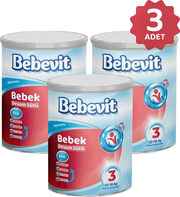 Bebevit 3 Bebek Devam Sütü 400 gr X 3 ADET - Image 1