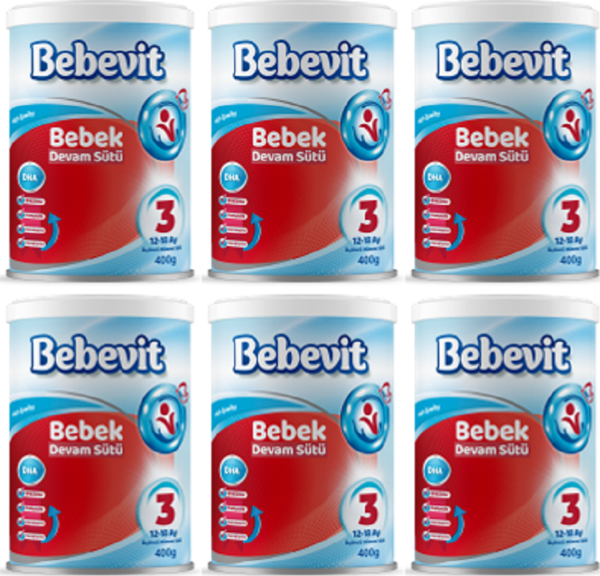 Bebevit 3 Bebek Devam Sütü 400 gr X 6 ADET - Image 1