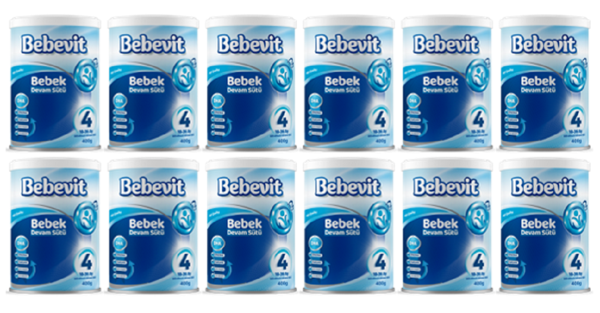 Bebevit 4 Bebek Devam Sütü 400 gr 12 ADET - Image 1