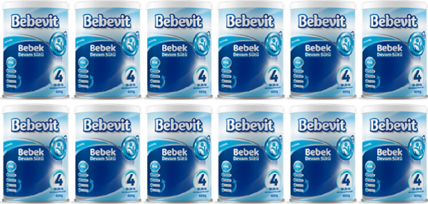 Bebevit 4 Bebek Devam Sütü 400 gr 12 ADET - Image 1