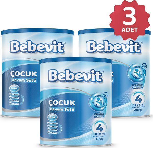 Bebevit 4 Bebek Devam Sütü 400 gr 3 ADET - Image 1