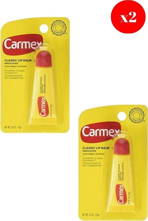Carmex Classic Lip Balm Medicated 10 Gr X2 ADET - Image 1