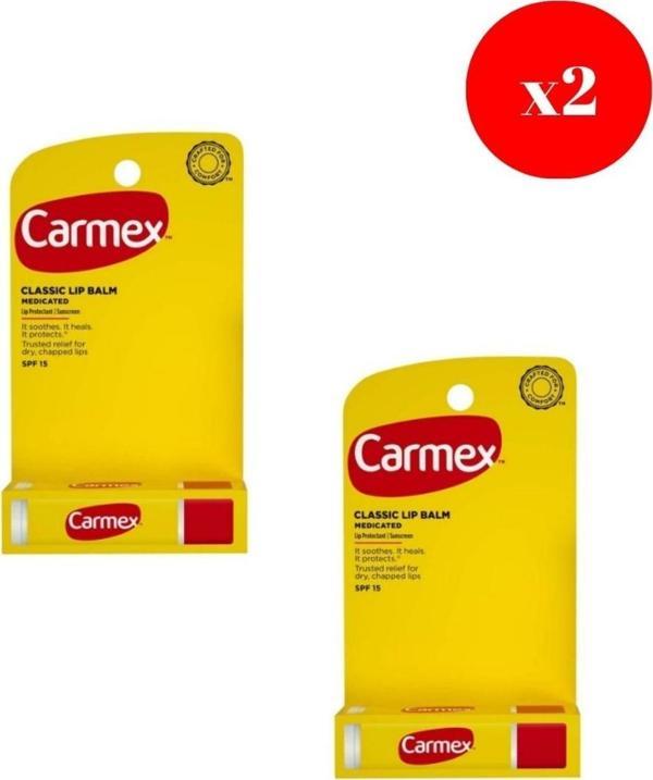 Carmex Classic Lip Balm Medicated 4,25 Gr X2 ADET - Image 1