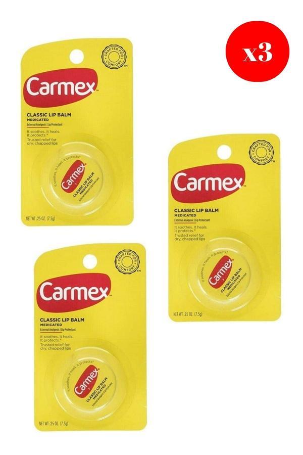 Carmex Classic Lip Balm Medicated 7,5 gr X3 ADET - Image 1