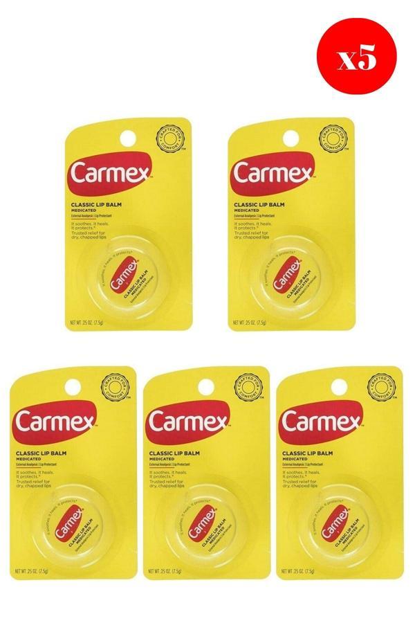 Carmex Classic Lip Balm Medicated 7,5 gr X5 ADET - Image 1