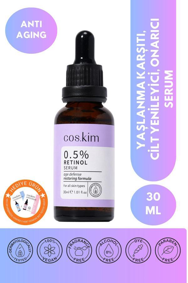 Cos.Kim %0.5 Retinol Bakım Serumu 30 Ml - Image 1