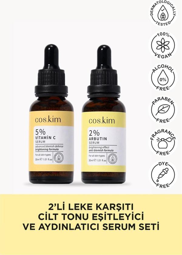 Cos.Kim 2’Li Leke Karşıtı Ve Cilt Tonu Eşitleyici Serum Seti - Image 1