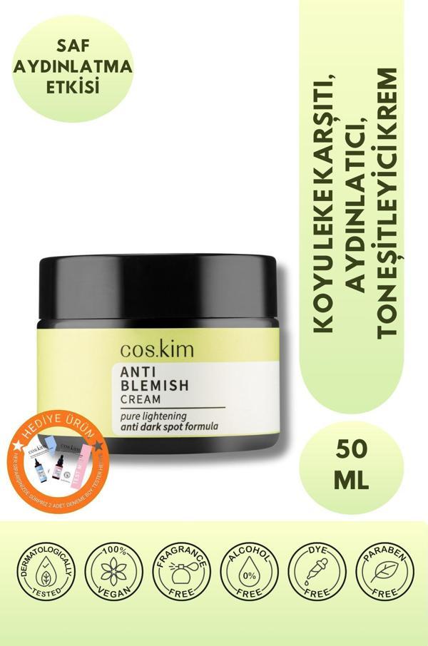 Cos.Kim Leke Karşıtı Ve Gözenek Sıkılaştırıcı Aydınlatıcı Krem | Anti-Blemish Whitening Cream 50Ml - Image 1