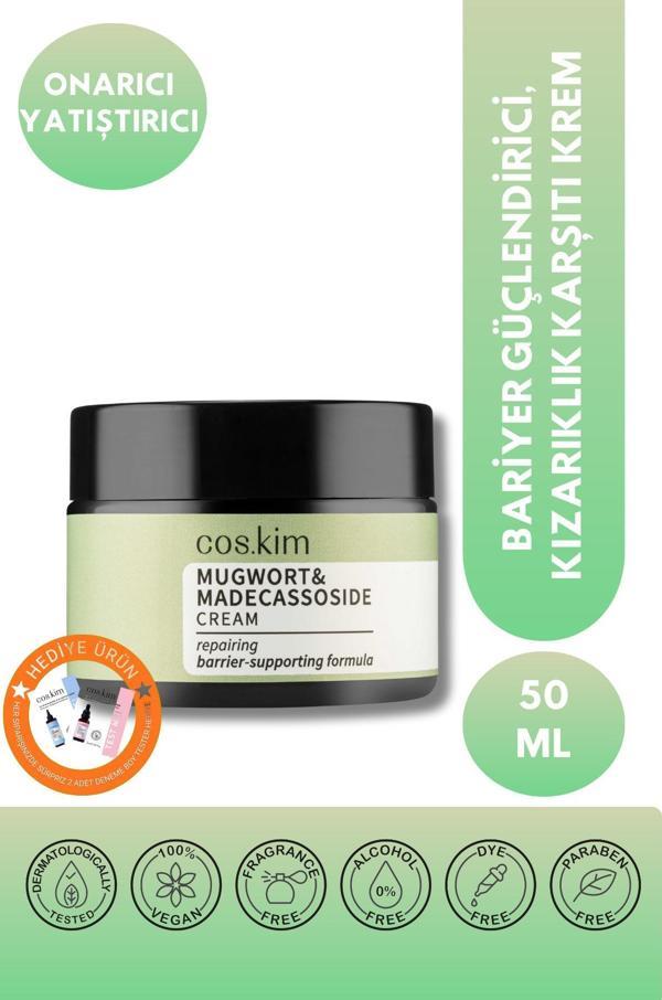 Cos.Kim Mugwort Ve Madecassoside Içeren Yatıştırıcı Ve Onarıcı Nemlendirici Bakım Kremi 50 Ml - Image 1