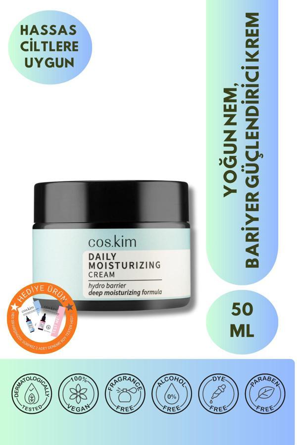 Cos.Kim Yoğun Nemlendirici Ve Bariyer Güçlendirici Günlük Bakım Kremi | Daily Moisturising Cream 50Ml - Image 1