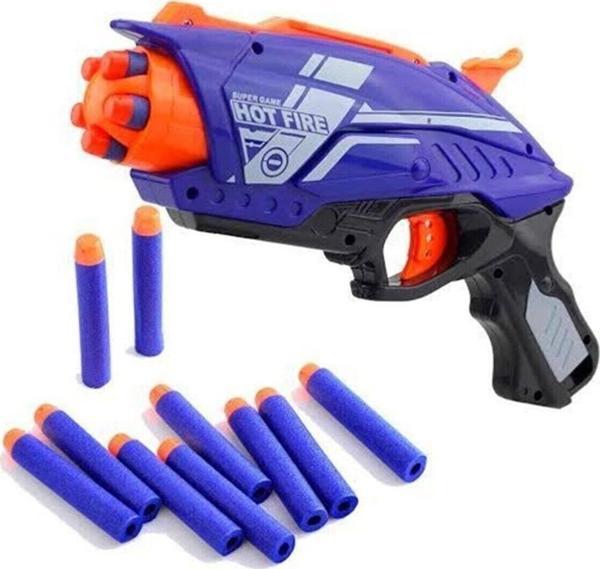 Eğitici Oyuncak Nişancı 4 Yumuşak Sünger Atan Tabanca Kız Erkek Çocuk Eğitici - Image 1