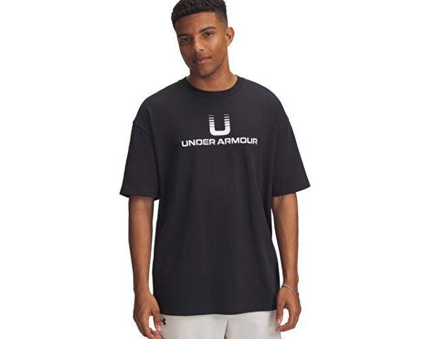 Under Armour Ua Hwt U Logo Ss Erkek Günlük Tişört 6005150-001 Siyah - Image 1