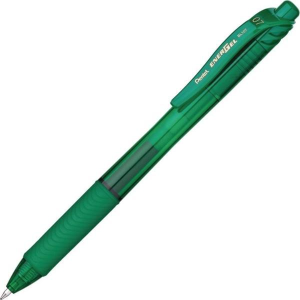 Pentel Energel 0.7mm Basmalı Jel Kalem Yeşil / BL107-D - Image 1