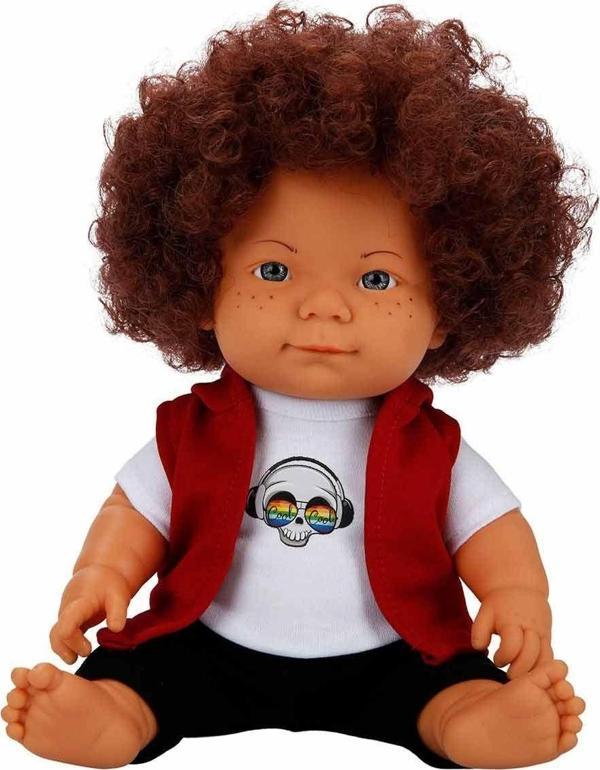 Eğlenceli Oyuncak Kıvırcık Saçlı Curly Bebek 35cm Kız Erkek Çocuk Eğitici - Image 1