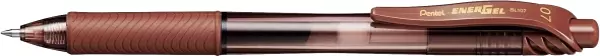 Pentel Energel 0.7mm Basmalı Jel Kalem Kahverengi / BL107-E - Image 1