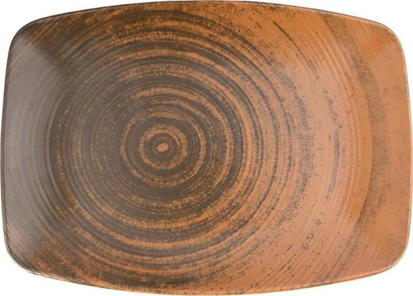 Porland Lykke Kahverengi Kayık Tabak 27cm - Image 1