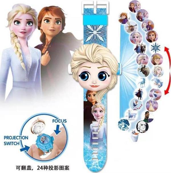 Prestij Oyuncak Kartelalı Frozen Saat 3039,Elsa Projeksiyonlu Saat - Image 1