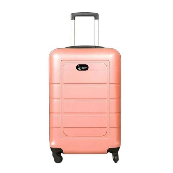 PC ve ABS Sert Yanlı Orta Boy Valiz Pembe - Image 1
