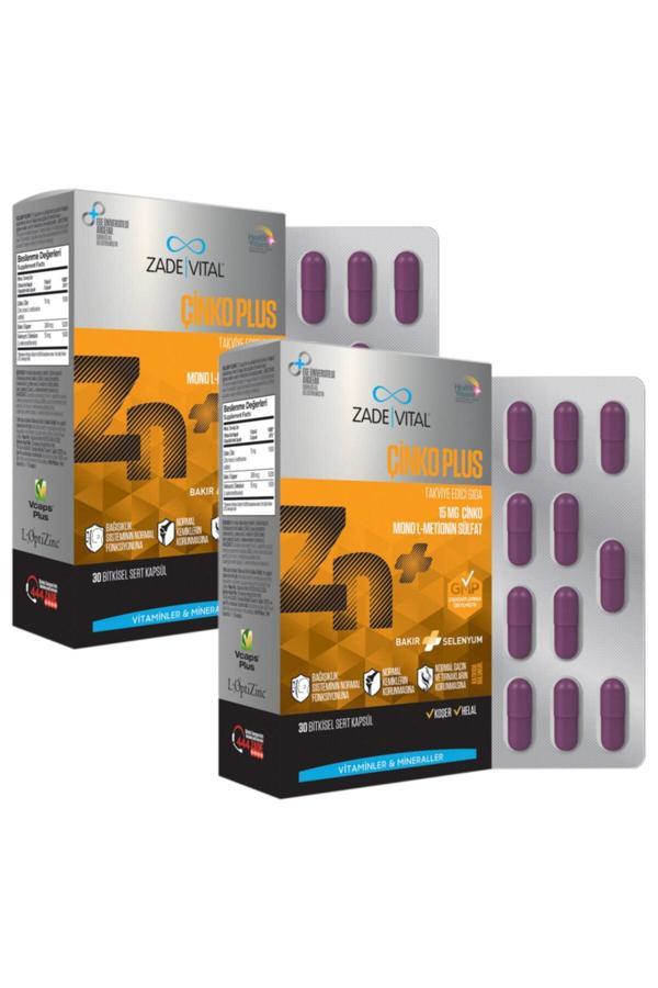 Zade Vital Çinko Plus (2 Kutu) 60 Kapsül - Image 1