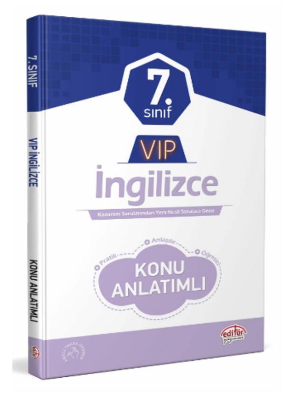 Editör Yayınevi 7. Sınıf Vip İngilizce Konu Anlatımlı - Editör Yayınevi - Image 1