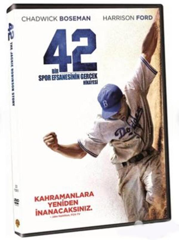 42: Bir Spor Efsanesinin Gerçek Hikayesi - 42: The Jackie Robinson Story ( Türkçe Dublaj ) ( Ambalajında - Sıfır ) DVD - Image 1