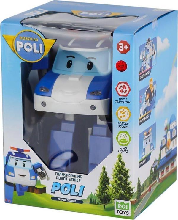 POLI MRT-685 Sesli ve Işıklı Robocar Poli Büyük Transforming Robot Poli - Image 1
