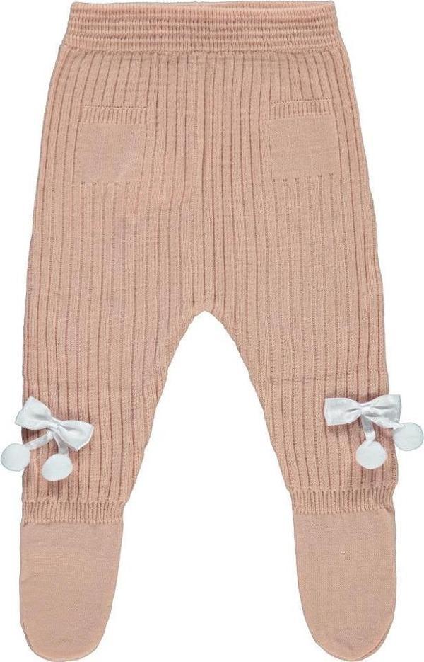 Civil Baby Fiyonk Ponpon Aksesuarlı 3-12 Ay Eşofman Altı - Pudra9-12 Ay - Image 1