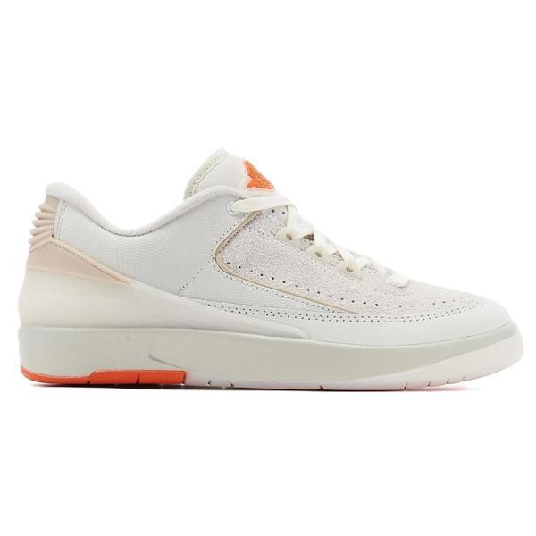 Nike Air Jordan 2 Retro Leather Unisex Sneaker Hakiki Deri Günlük Spor Ayakkabı Krem - Image 1