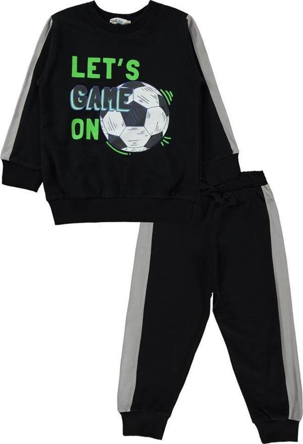 Civil Boys Lets Game On Baskılı 2-5 Yaş Eşofman Takımı - Siyah3-4 Yaş - Image 1