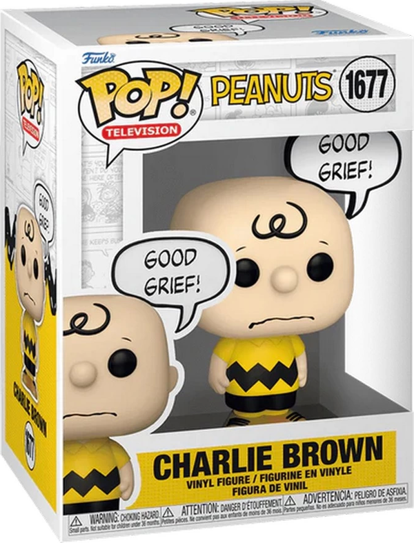 Funko POP Animation: Peanuts - Charlie Brown (Good Grief) Kız Erkek Çocuk Oyuncak Eğitici Oyuncaklar - Image 1